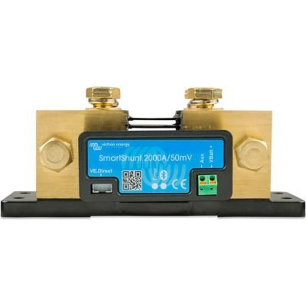 Inverters R Us Victron Energy SmartShunt Battery Monitor, 2000A/50mV, Black, Aluminum SHU050220050